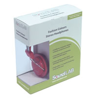 SoundLAB Fashion Colours Red Stereo Headphones #2