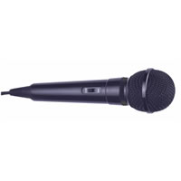 Mr Entertainer Plastic Karaoke Microphone Black