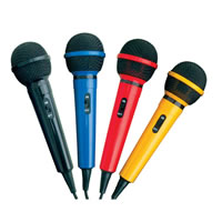 Mr Entertainer Plastic Karaoke Microphone Blue #2