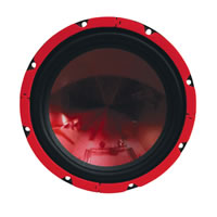 Red 8 inch 200W 4Ohm Round Car Speaker