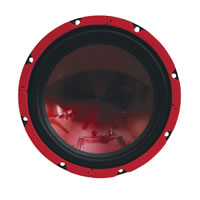 Red 10 inch 250W 4Ohm Round Car Speaker