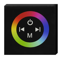 Glass Faced Touch Panel Controller for RGB LED with Colour Wheel