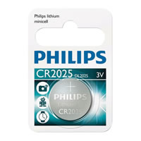 Philips 3V Lithium CR2025 Coin Cell Battery