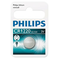 Philips 3V Lithium CR1220 Coin Cell Battery