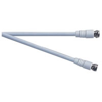 White 10m 75Ohm Coax F Type Plug to F Type Plug