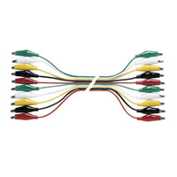 Set of 5 Pairs of Multicoloured 0.3m Test Leads